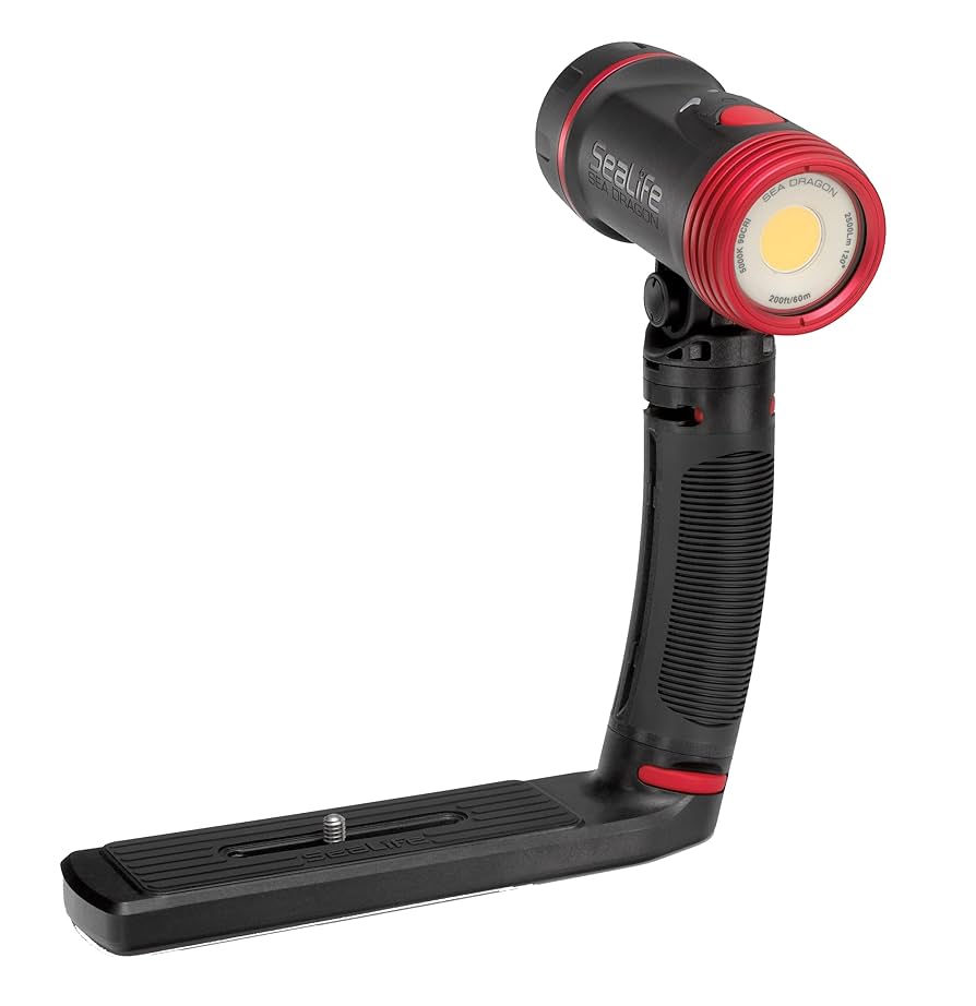 SeaLife SL671 Sea Dragon 2500 UW 写真/ビデオ ダイブライトキット グリップ、シングルトレイ、SL942 Sea Dragonケース付き Amazon.com: Sea Dragon 2500F : SEALIFE: Sports & Outdoors